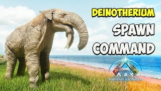 Deinotherium ARK Survival Ascended Spawn COMMAND  How To Summon Code ASA [upl. by Nanyk]