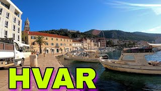 Hvar Croatia Walking Tour [upl. by Nauqed]