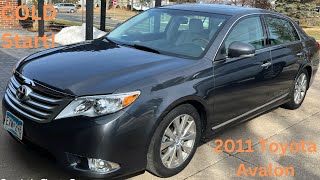 2011 Toyota Avalon Limited 16 Degree COLD Start [upl. by Eneluqcaj]