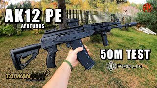 AK12 PE ARCTURUS PERUN  Mini Review and 50m Test 4K [upl. by Hakkeber]