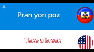 70 Minit Klas Anglè  Kreyòl FRAZ ou paka pase yon jou ou pa itilize  Practice English amp Creole [upl. by Tessler514]