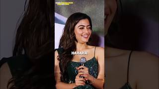 Allu Arjun🥵 Ko Remake se Dar Lagta Hai  Rashmika Laughing On Allu Arjun Speech😄  Interview [upl. by Amias]