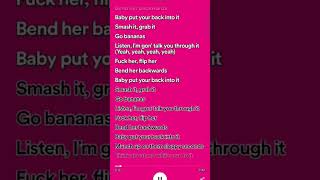 sloppy seconds ick part2 lyrics fyp lyrics [upl. by Atinad]