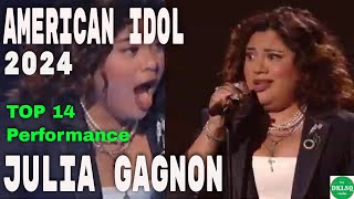 American Idol 2024 TOP 14 Performance  Julia Gagnon Rendition “Need a Favor” a Song by Jelly Roll [upl. by Areta]