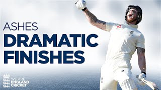 Tense Finishes  Cardiff 2009 Headingley 2019 amp More  Ashes NailBiting Moments [upl. by Nybor]