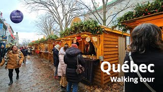 4K 🇨🇦 Marché de Noël Allemand🎄 The German Christmas Market  Quebec Walking Tour November 2024 [upl. by Cuthburt]