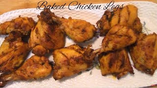 How to BAKE CHICKEN LEGS  PakistaniIndian Cooking with Atiiya [upl. by Wain]