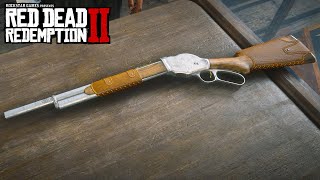 RED DEAD REDEMPTION 2  REPEATING SHOTGUN Weapons Customization amp Showcase [upl. by Chae]