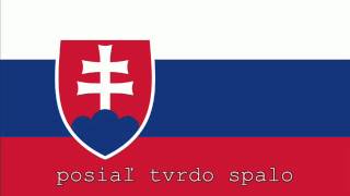 National Anthem of Slovakia Instrumental with lyrics [upl. by Sessylu]