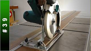 🟢 Homemade Track Saw  DIY Guide Rail for Circular Saw [upl. by Rolyks]