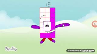 Numberblock 18 does the Loser Dance but the music is the correct music [upl. by Ietta]