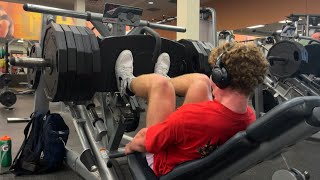 light leg day  i keep straining my adductor [upl. by Lakym]