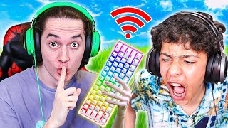 Trolling Him With WIRELESS Keyboard RAGE [upl. by Cassidy]