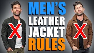 How To PROPERLY Wear a Leather Jacket Top 6 Leather Wearing Dos amp Donts [upl. by Drehcir42]