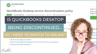 Is QuickBooks Desktop Being Discontinued Do I Need to Switch to Online [upl. by Lelith]