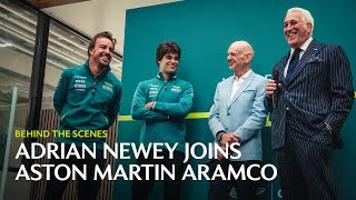 Behind the Scenes Adrian Newey Joins Aston Martin Aramco [upl. by Lorn984]