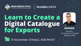 Learn to Create a Digital Catalogue for Your Export Business  15 Nov 2024 [upl. by Cesya]