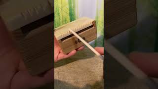 Interesting musical wooden percussion instrument  guiro woodblock by Noisy Wood for jam [upl. by Spatz]