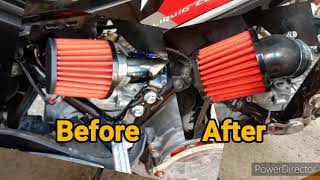 Aerox 155 Ram Air Intake and RAD Performance Filter Revisited [upl. by Eanar705]