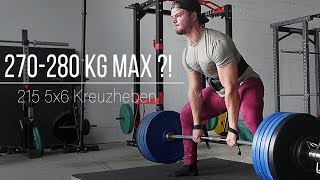 215 kg 5x6 KREUZHEBEN  Zerstört mich die harte Progression [upl. by Brendan]