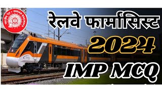 RRB pharmacist IMP MCQ for 2024 [upl. by Awhsoj694]