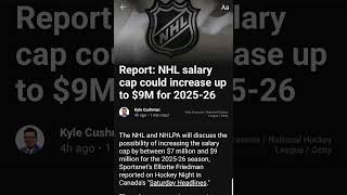 NHL could increase salary cap next season nhl nhlnews hockey shorts [upl. by Ibmat]