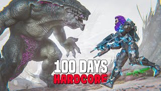 I Survived 100 Days Hardcore On Extinction  ARK Survival Evolved [upl. by Ainyt]