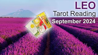 LEO TAROT READING quotCOMING OUT ON TOP LEO IT ALL FALLS INTO PLACEquot September 2024 tarotreading [upl. by Ellimac]