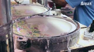 Melamine Production Process How to Use Melamine Powder to Make Plates With Decal [upl. by Lennard]