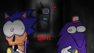 Sonic vs Snick Surviving  Challenge 3 Garrys mod animation [upl. by Dercy]