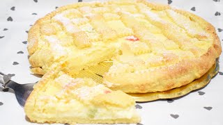 Crostata alla crema di ricotta  dolci pasquali pugliesi con ricotta [upl. by Beret438]