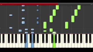 Alvaro Soler Volar piano midi tutorial sheet partitura cover app karaoke [upl. by Aseral]