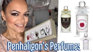 PENHALIGON’S PERFUMES 1st IMPRESSIONSLUNAHALFETIEMPRESSAELISABETHAN ROSETHE FAVOURITE [upl. by Marfe]