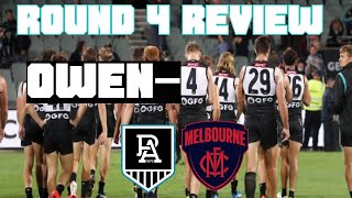 PORT ADELAIDE VS MELBOURNE  ROUND 4 2022  AFL REVIEW [upl. by Atniuq]