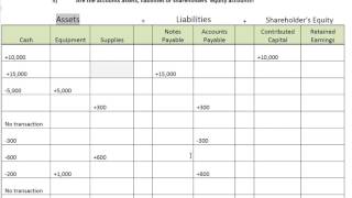 Accounting Process Step 1 Transaction Analysis  WorldWide Webster [upl. by Ahsiekahs843]