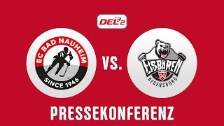 PRESSEKONFERENZ  EC BAD NAUHEIM  EISBÄREN REGENSBURG  01112024 [upl. by Naihr]