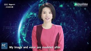 Xinhua unveils worlds first female AI news anchor [upl. by Anitsim]