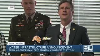 Water infrastructure announcement with Congressman Greg Stanton and Arizona mayors [upl. by Ahseem]