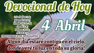 Devocional de hoy 4 Abril  Devocionales cristianos  Devocionales diarios  Devocional [upl. by Minica656]