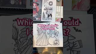 Which page should I color next spooky christmas coloringpages [upl. by Prudy]