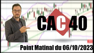 CAC 40 Point Matinal du 06102023 par boursikoter [upl. by Siraj]