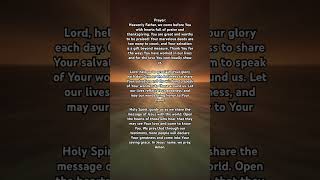 A Prayer for Boldness and Proclaiming God’s Glory [upl. by Inahs718]