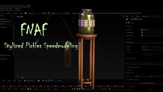 Fnaf Blender Stylized Pickles Speedmodeling [upl. by Iatnwahs]