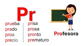 Aprender a leer en espanol con las sílabas trabadas pra pre pri pro pru [upl. by Abshier456]