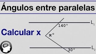 Como calcular un angulo entre rectas paralelas [upl. by Barbara-Anne392]