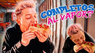 FUI A PROBAR LOS FAMOSOS COMPLETOS DE TALCA 🌭 AL VAPOR O A BAÑO MARÍA😱 [upl. by Tandy981]