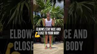 Standing Arm Toning Workout With Resistance Band [upl. by Ellenor]