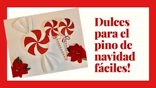 DIY DECORA CON DULCES TU ÁRBOL DE NAVIDAD CHRISTMAS TREE CANDY [upl. by Deirdra465]