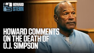 Howard Gives His Thoughts on OJ Simpson’s Death [upl. by Initirb]