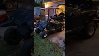 EZ GO lift kit done Time for some wheels and tiresezgo liftedgolfcart golfcart [upl. by Chilt879]